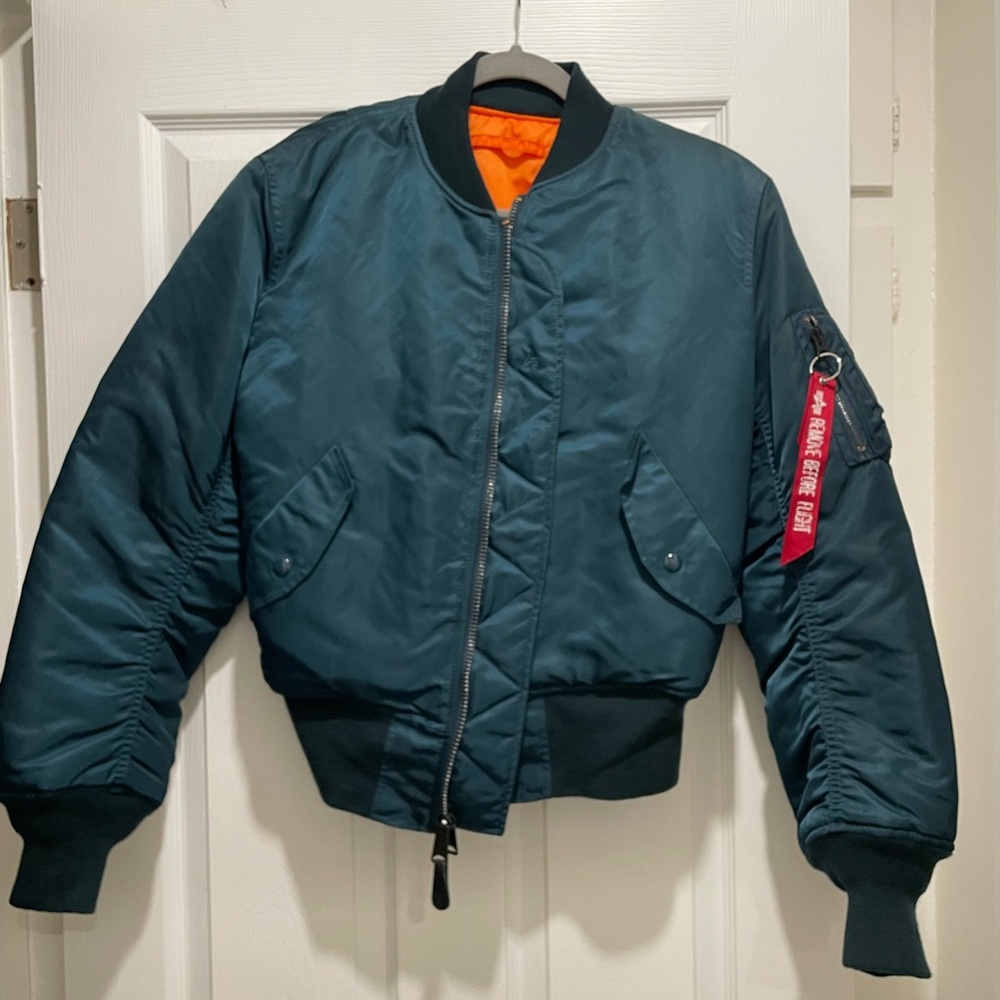 Alpha Industries Dark Teal Bomber Jacket